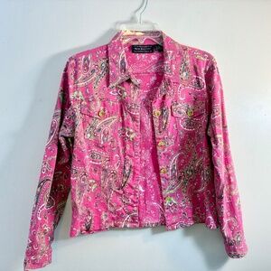 New Identity Pink Paisley Jacket/Blazer